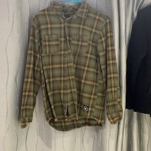 Small quick silver /regular fit / flannel green and brown